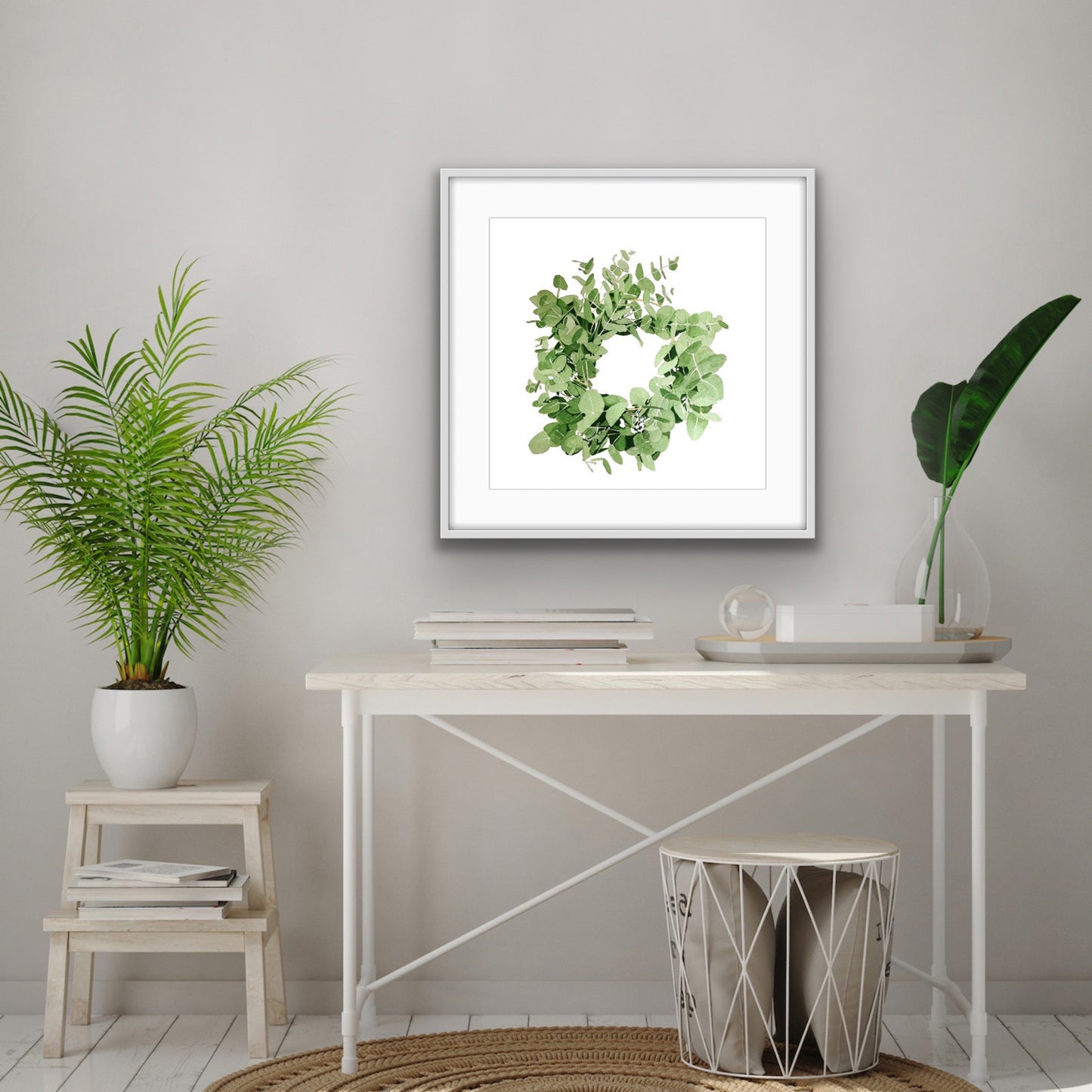 Eucalyptus Wreath, Fine Art Print