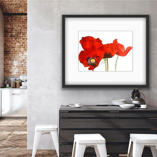 Red Poppies, Fine Art Print